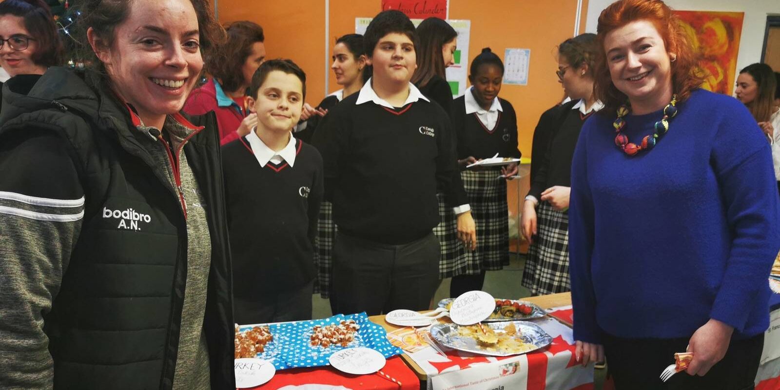 Gorey, Co Wexford. Students, staff and visitors at Creagh College’s day to celebrate its designation as a School of Sanctuary.