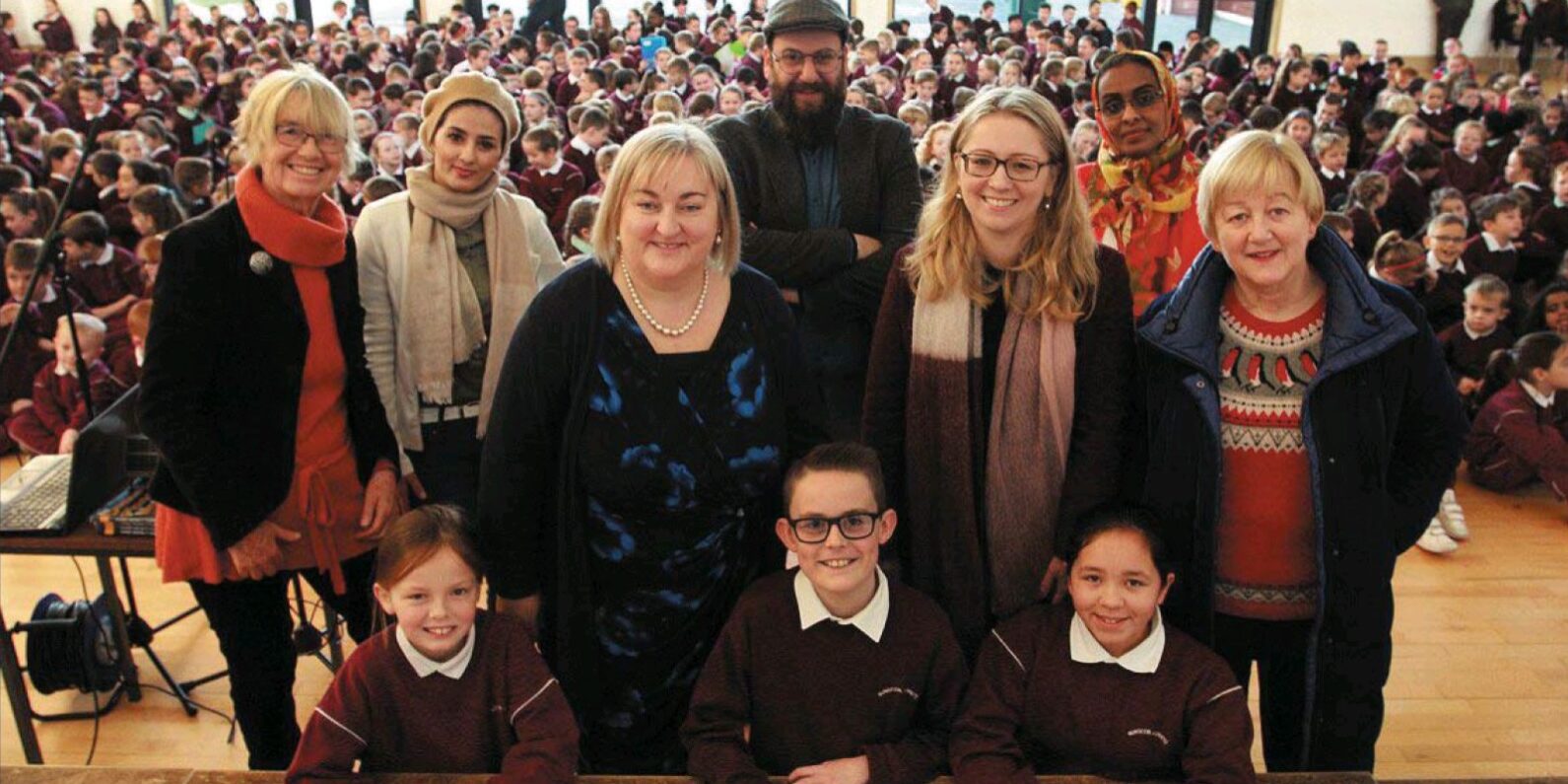 Photo of School of sanctuary celebration, Loreto School Gorey. Printed with permission.
